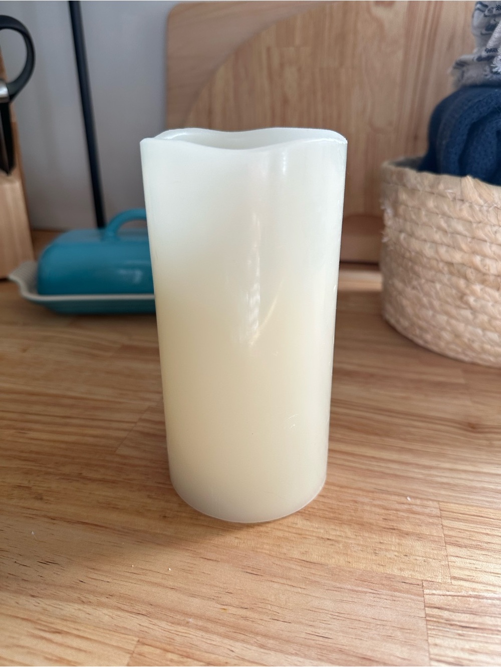 Ivory LED Pillar Candle - Flameless Home Accent